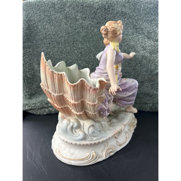 Porcelain Figurine Woman Cherubs at Sea MCM Andrea by Sadek - Picture 4 of 11